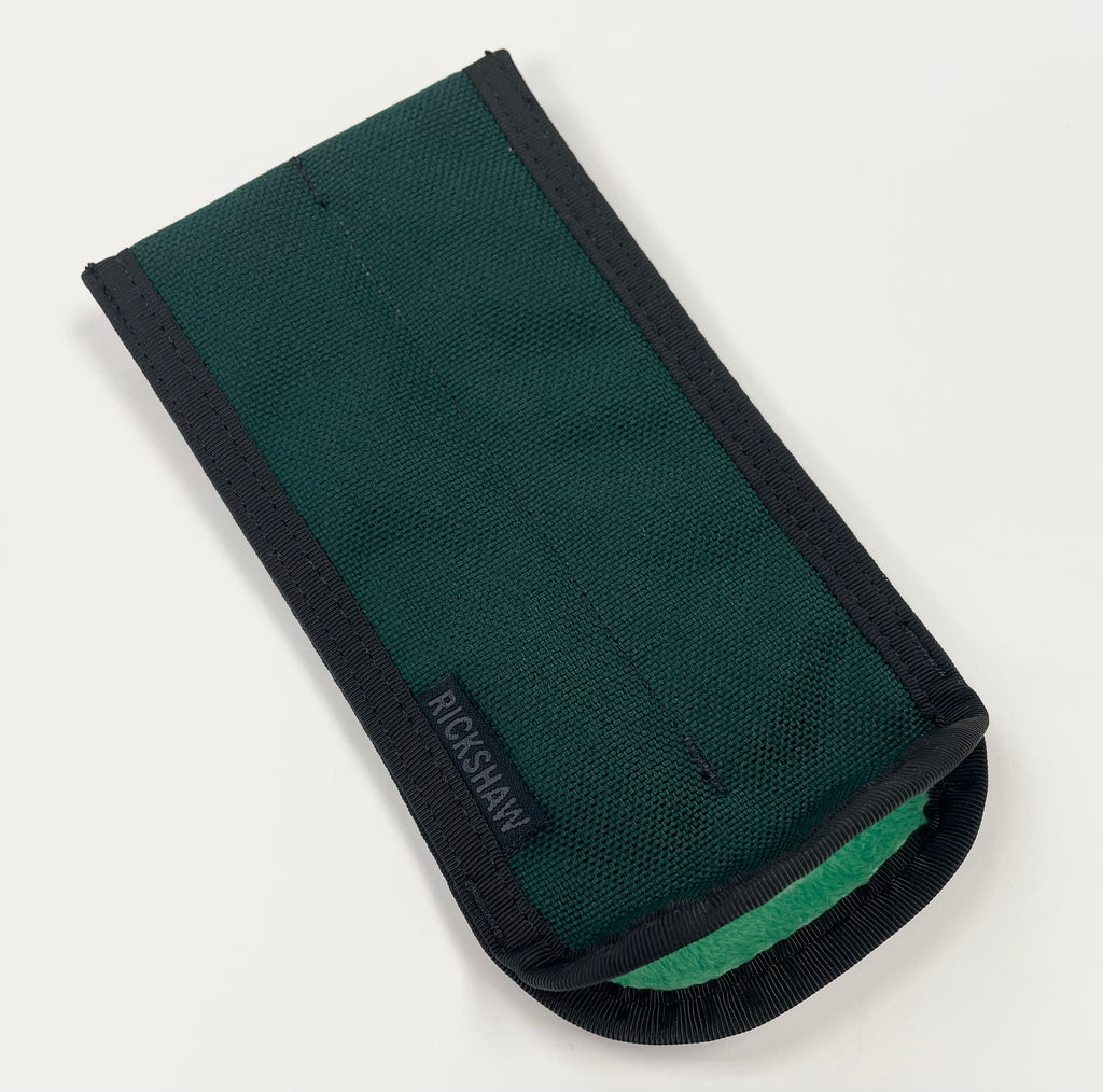 Rickshaw Plush Coozy Pen Case - Kelly Green - Large (2 Pen)-Pen Boutique Ltd