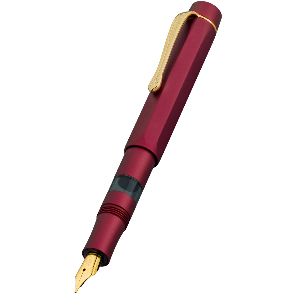 Kaweco Sport Piston Filler Fountain Pen - Solo Bordeaux - Gold Trim-Pen Boutique Ltd