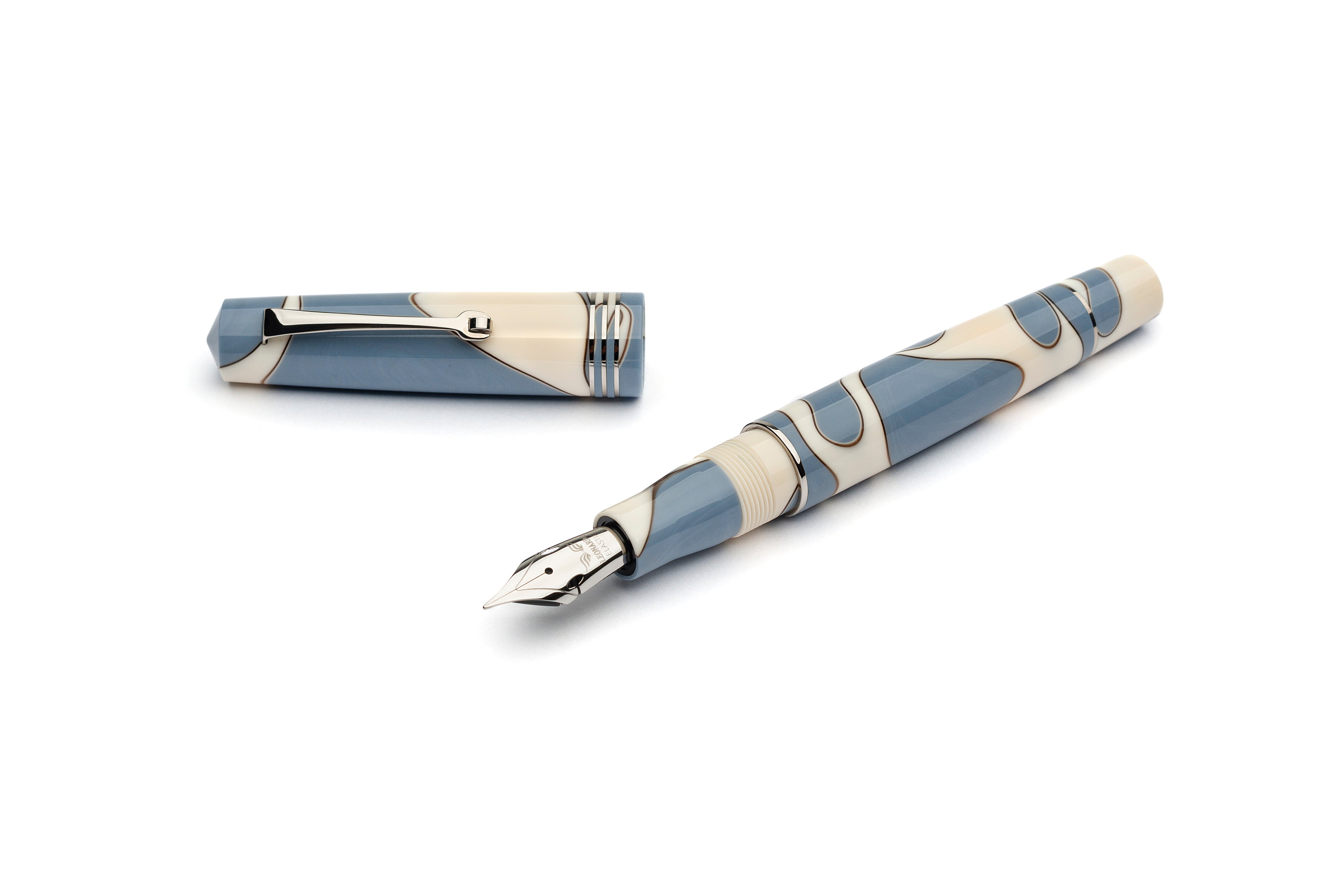 Leonardo Momento Zero Fountain Pen - Nuvola - Silver Trim (Numbered Edition)-Pen Boutique Ltd
