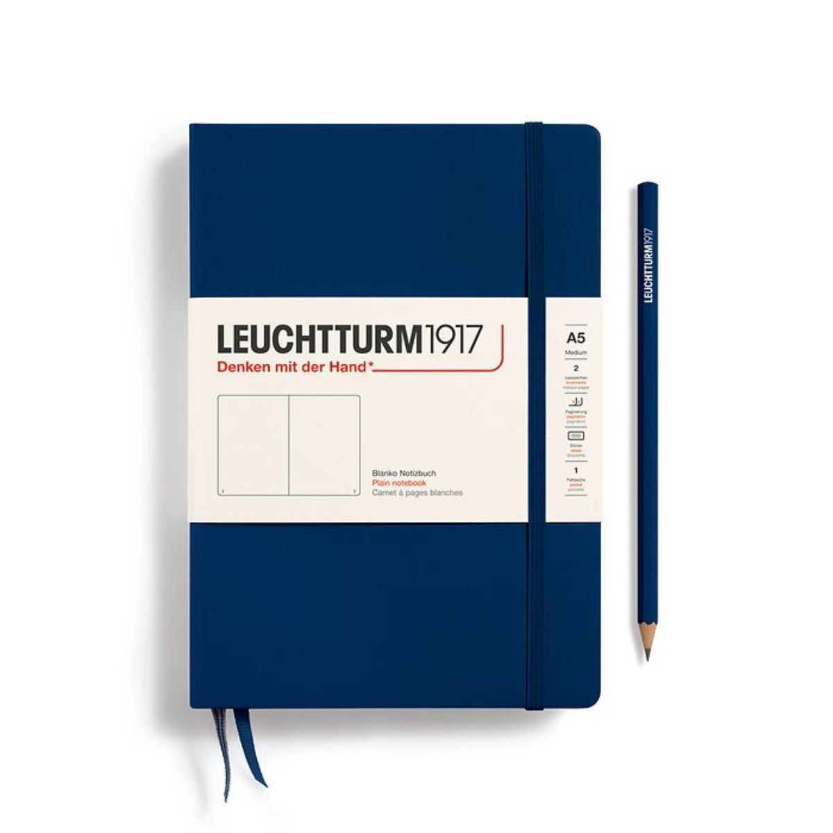 Leuchtturm 1917 Hardcover Notebook - A5 - Plain-Pen Boutique Ltd
