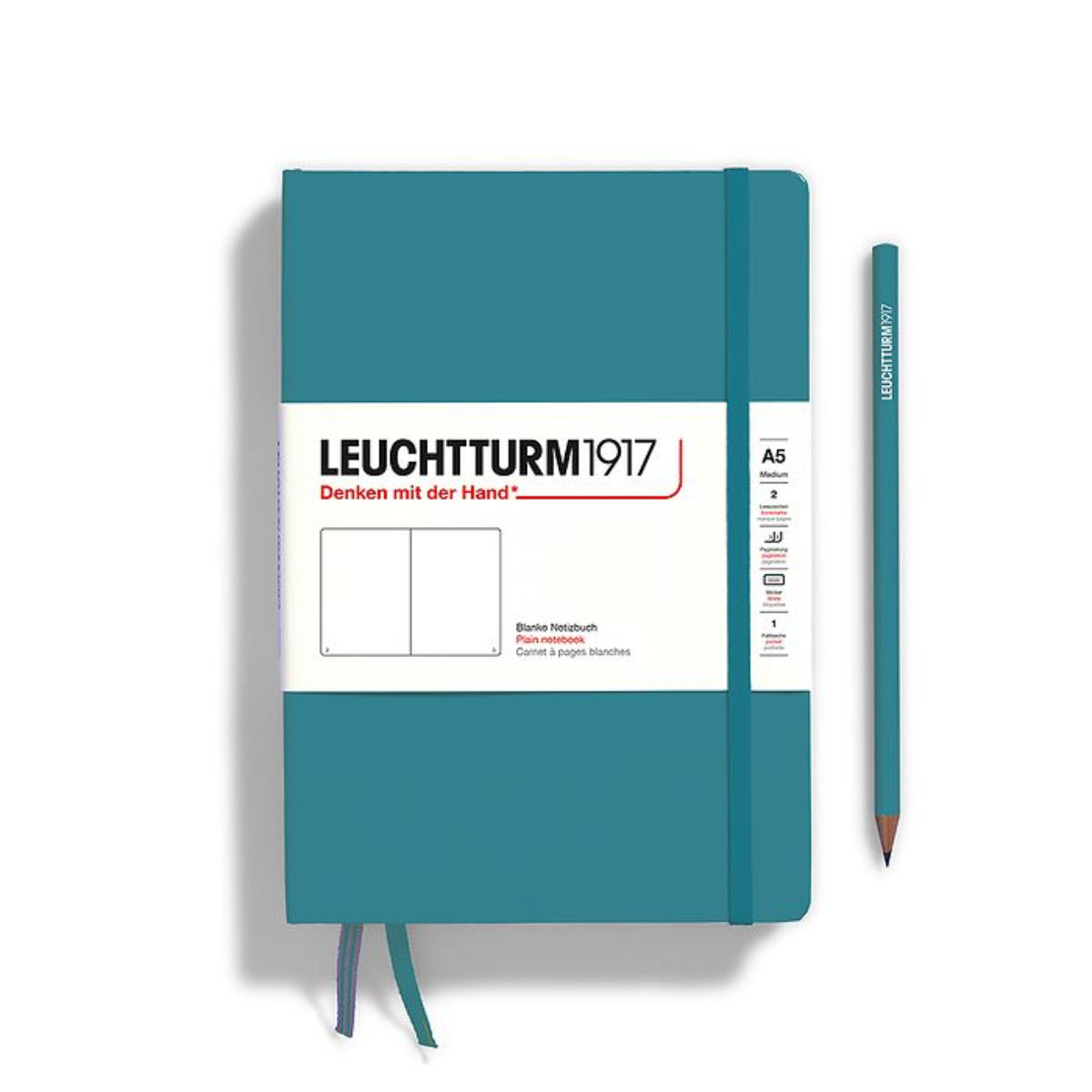 Leuchtturm 1917 Hardcover Notebook - A5 - Plain-Pen Boutique Ltd