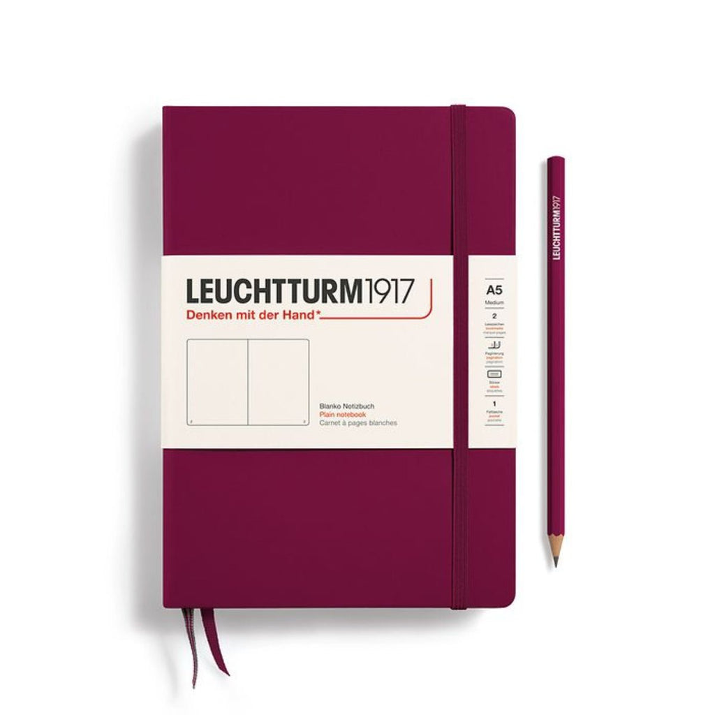 Leuchtturm 1917 Hardcover Notebook - A5 - Plain - Pen Boutique Ltd