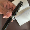 On Sale: Aurora Optima Fountain Pen - Black - Chrome Trim