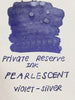 Private Reserve Pearlescent Ink Bottle - Violet/Silver - 60ml - Pen Boutique Ltd