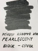 Private Reserve Pearlescent Ink Bottle - Black/Silver - 60ml - Pen Boutique Ltd