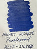 Private Reserve Pearlescent Ink Bottle - Blue/Silver - 60ml - Pen Boutique Ltd