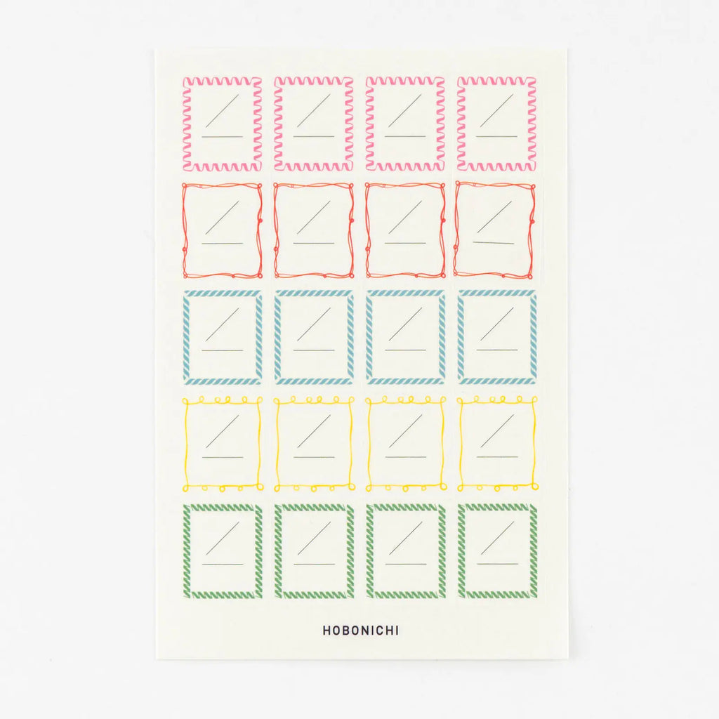 Hobonichi Frame Stickers for Dates-Pen Boutique Ltd