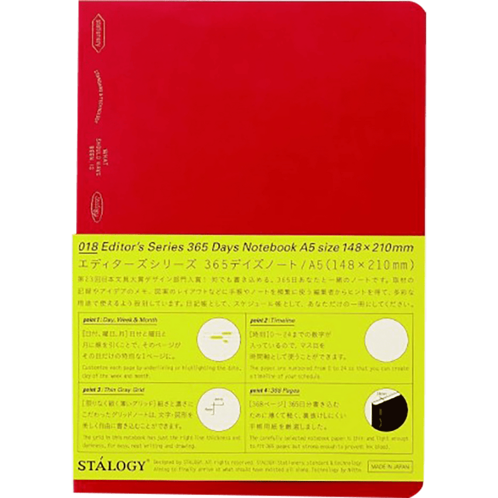 Stalogy Editor Series 365 days Notebook - Dot Grid - A5 - Pen Boutique Ltd