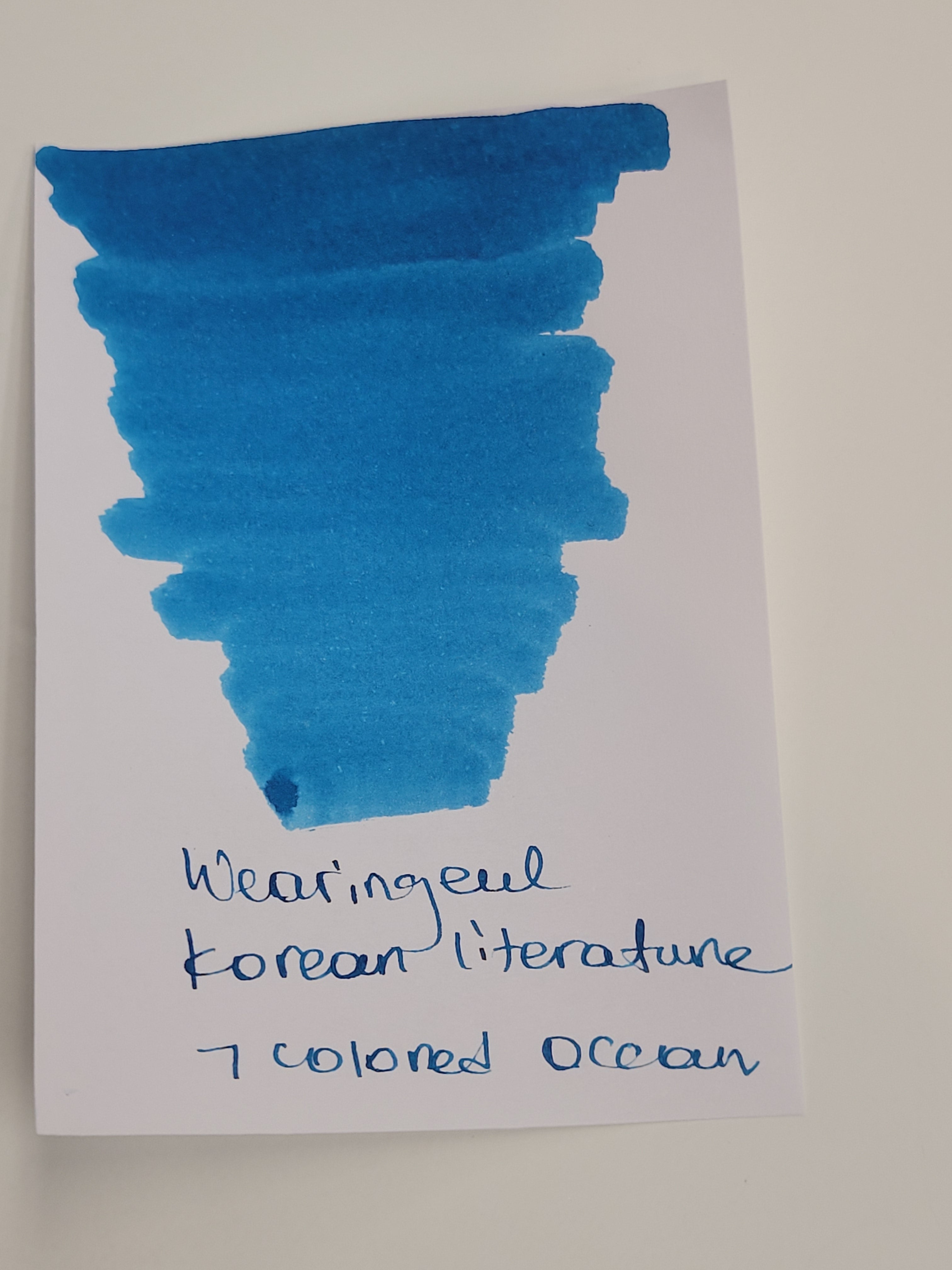 Wearingeul Korean Literature Ink Bottle - 7 Colored Ocean (30 ml) Wearingeul