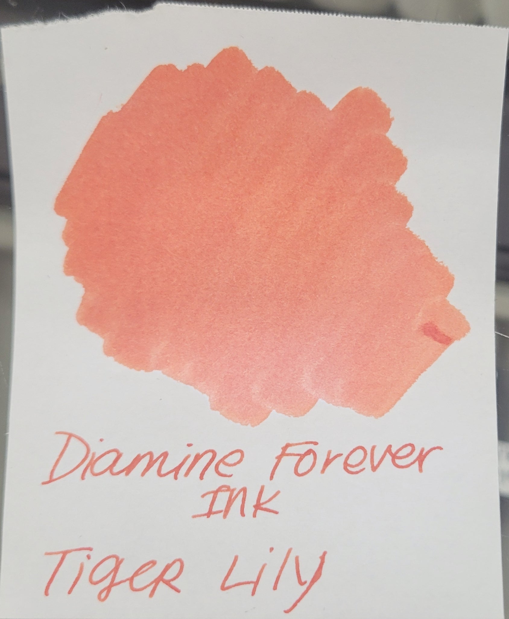 tiger lily ltd Diamine Forever Ink Bottle - Tiger Lily