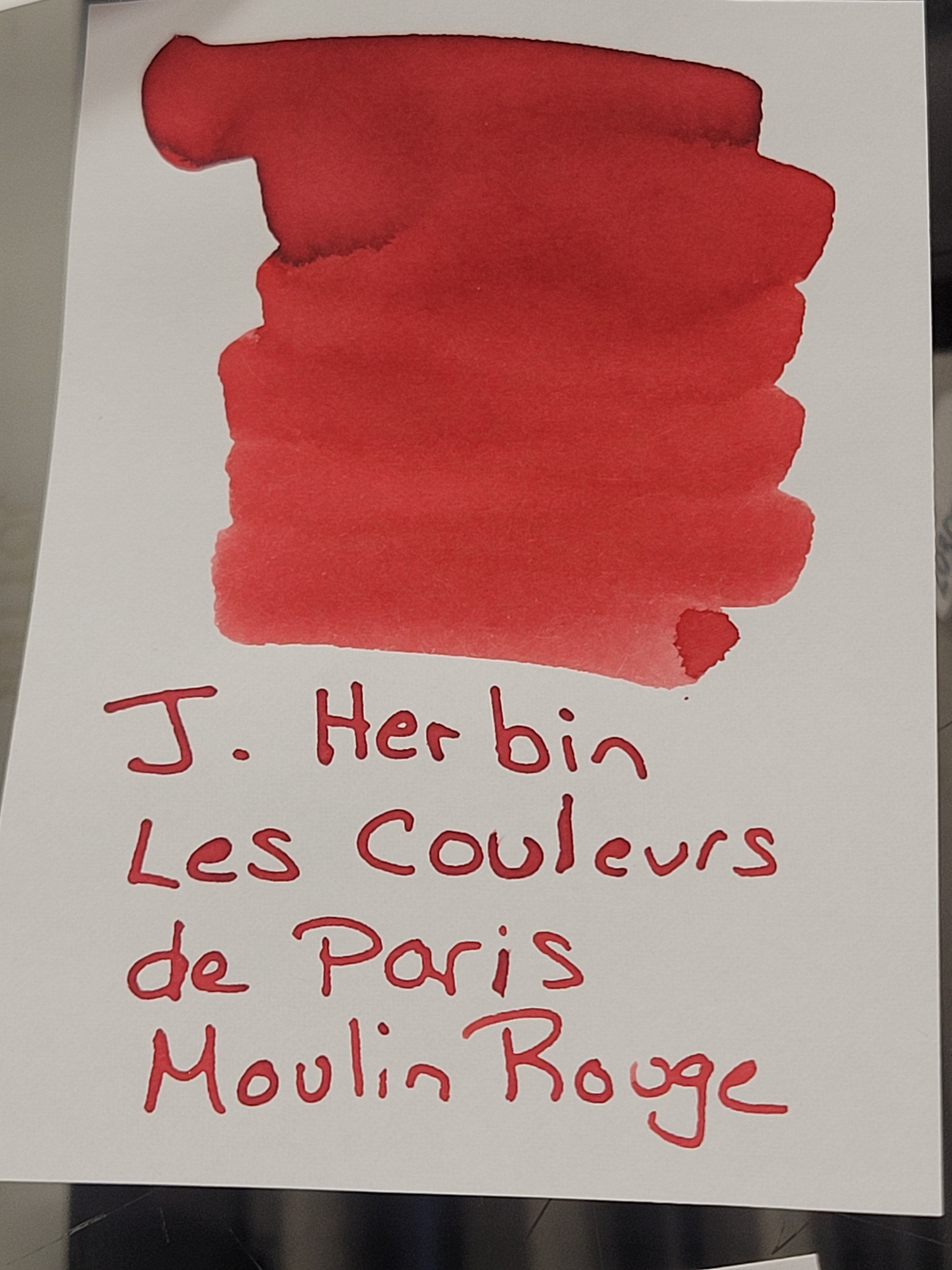 J. Herbin 30ml Bottled Ink Moulin Rouge - Red-Pen Boutique Ltd