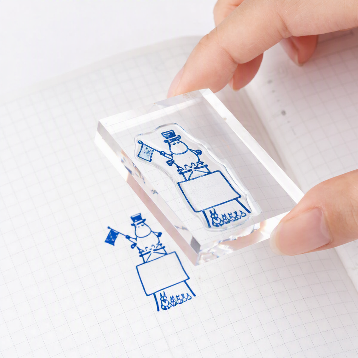 Hobonichi Clear Stamp - Moomin (Frame)-Pen Boutique Ltd