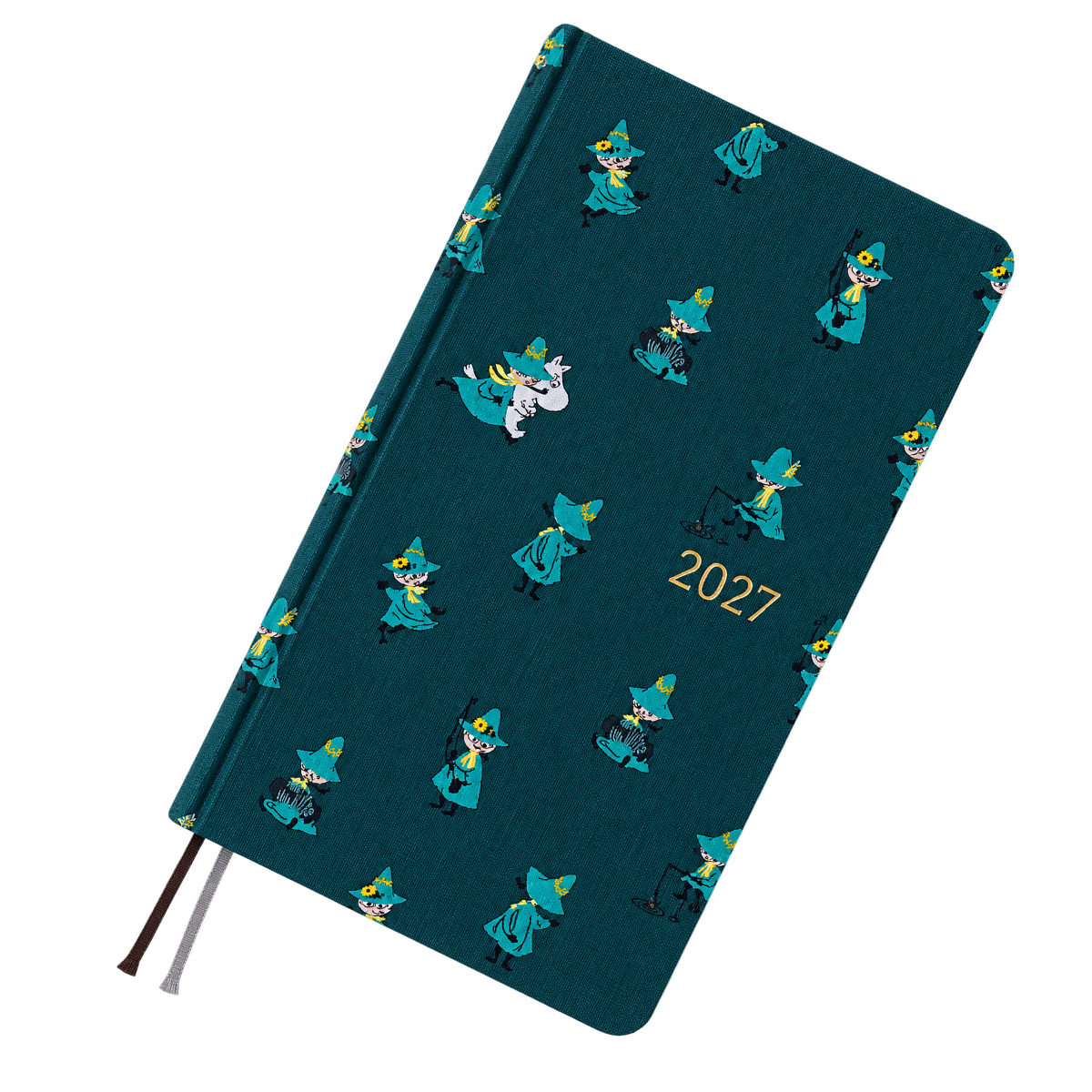 Hobonichi 2027 Light Hardcover Book - Moomin: A Day in the Life of Snufkin - Tall & Slim (Weeks - Janaury Start)-Pen Boutique Ltd