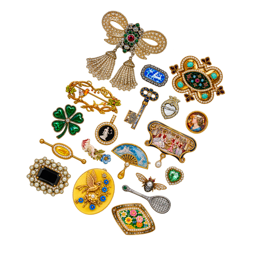 Hobonichi Jewellery Stickers - V&A Series - Actual Size-Pen Boutique Ltd