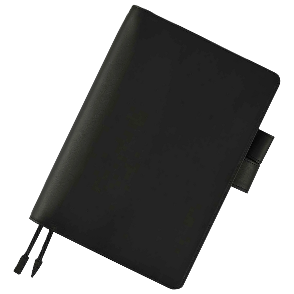 Hobonichi 2027 English Book & Cover - Leather: TS Basic - Black - A6-Pen Boutique Ltd