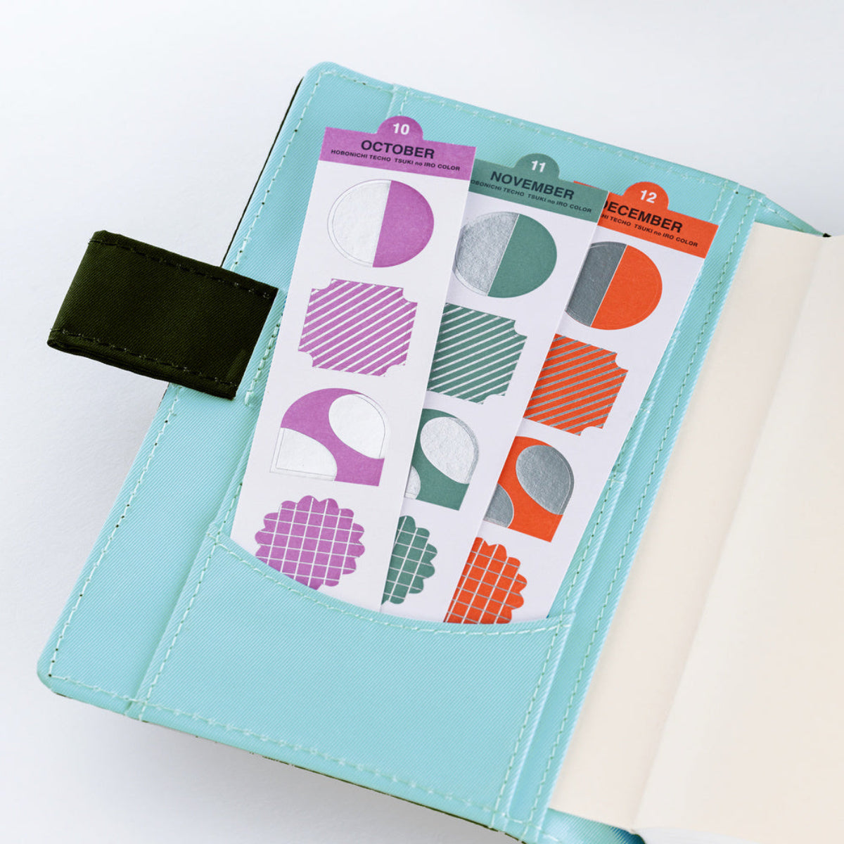 Hobonichi Bookmark-Style Foil-Pressed Stickers - TSUKI no IRO