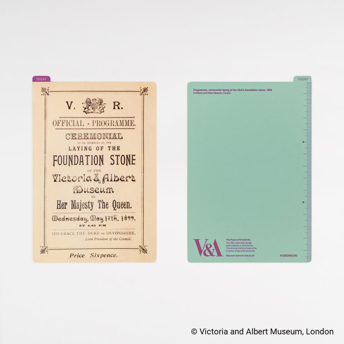 Hobonichi Pencil Board - V&A Series: Foundation Stone Programme - A6 - Pen Boutique Ltd