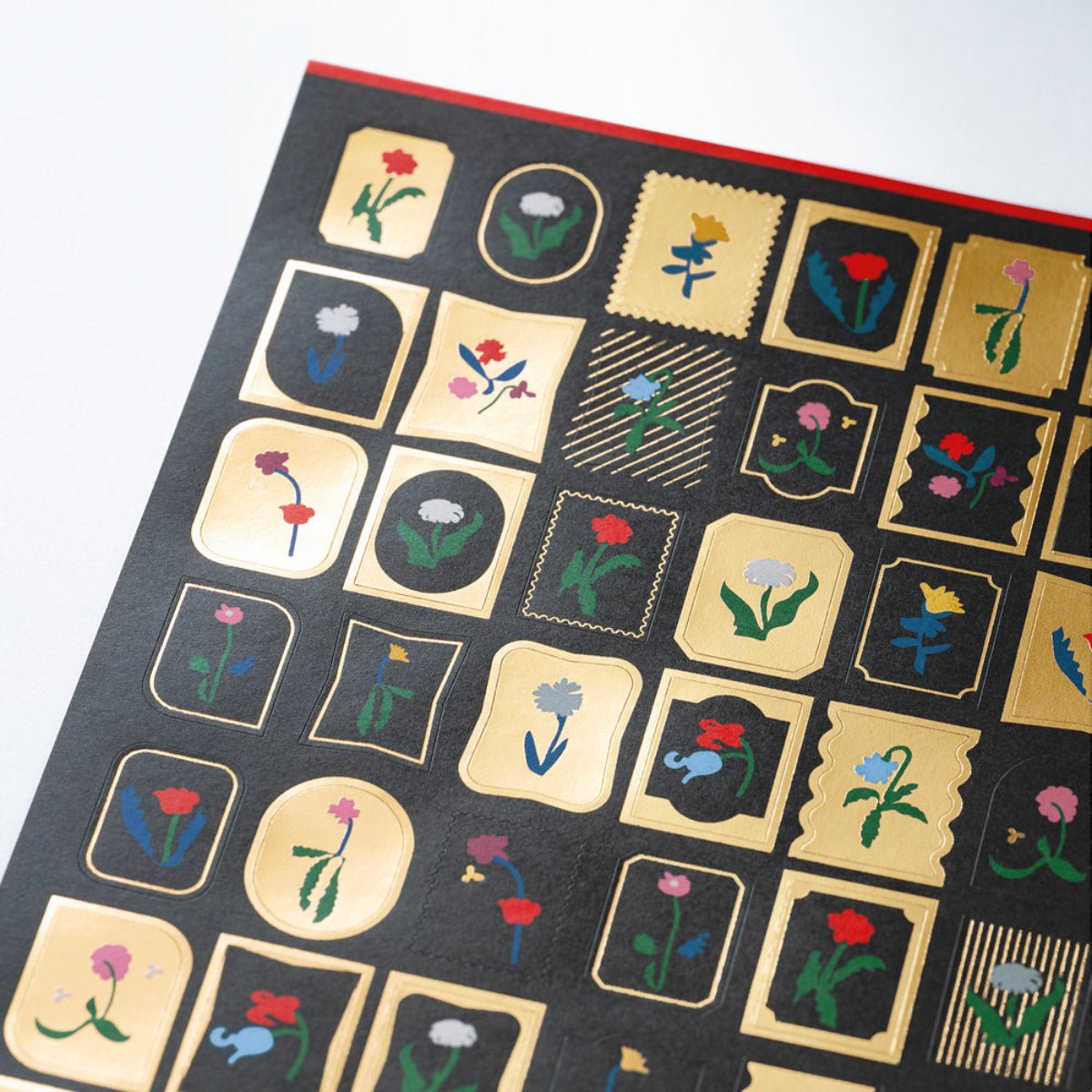 Hobonichi Foil-Stamped Stickers - Yoshie Watanabe (Petit Bloom) - Pen Boutique Ltd