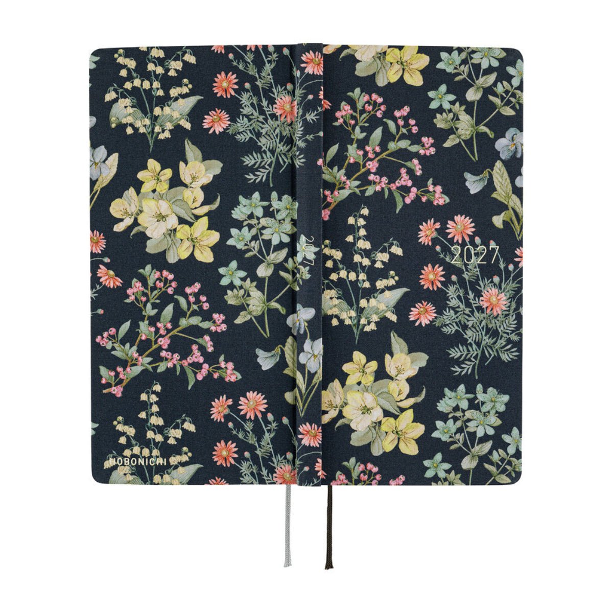 Hobonichi 2027 Light Hard Cover English Book - Liberty Fabrics: Floral Remedy - Tall & Slim (Weeks - January Start) - Pen Boutique Ltd
