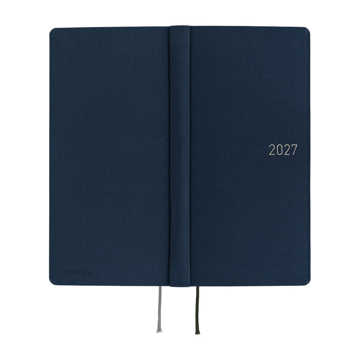 Hobonichi 2027 Mega Light Hard Cover English Book - Colors: Midnight Blue - Tall & Slim (Weeks - January Start)
