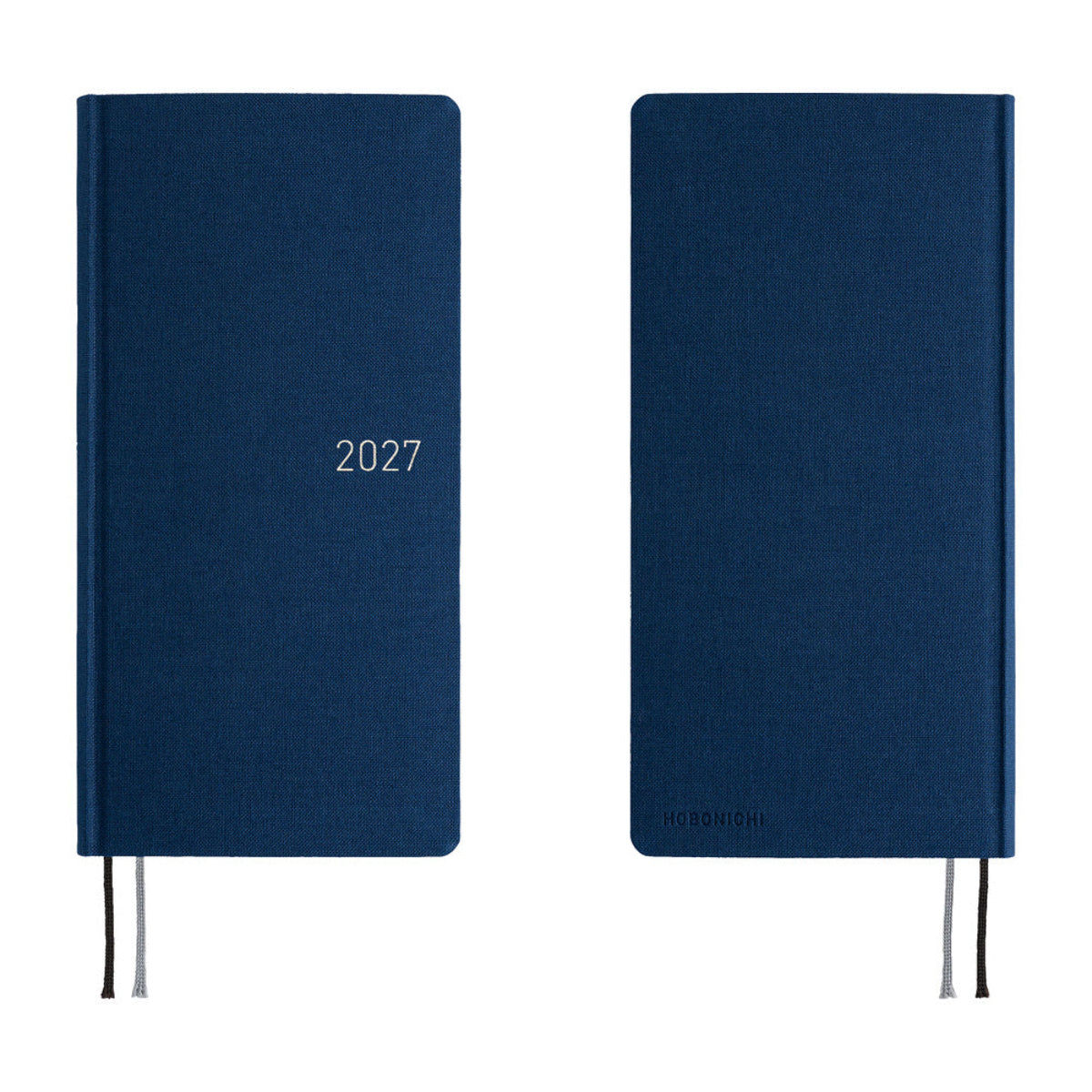 Hobonichi 2027 Mega Light Hard Cover English Book - Colors: Midnight Blue - Tall & Slim (Weeks - January Start)