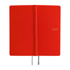 Hobonichi 2027 Mega Light Hard Cover English Book - Colors: Poppy Red - Tall & Slim (Weeks - January Start)