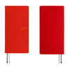 Hobonichi 2027 Mega Light Hard Cover English Book - Colors: Poppy Red - Tall & Slim (Weeks - January Start)