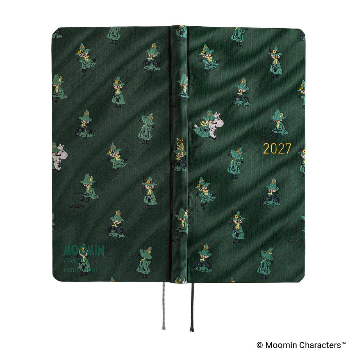 Hobonichi 2027 Light Hardcover Book - Moomin: A Day in the Life of Snufkin - Tall & Slim (Weeks - January Start) - Pen Boutique Ltd