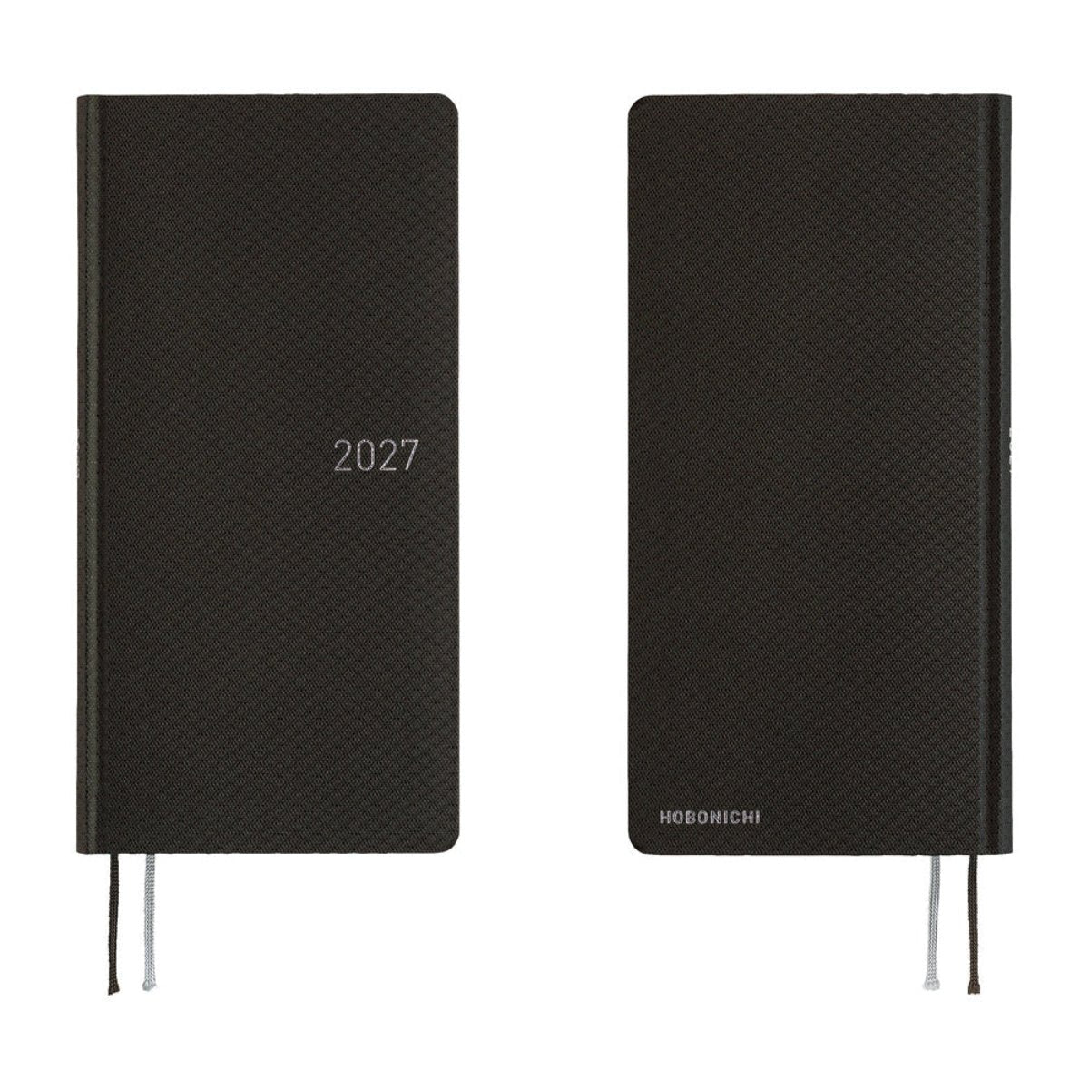 Hobonichi 2027 Light Hardcover English Book - Paper Series: Black Argyle - Tall & Slim (Weeks - January Start) - Pen Boutique Ltd
