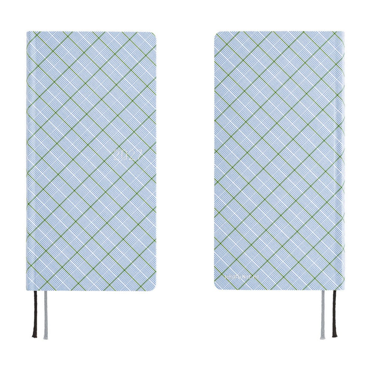 Hobonichi 2027 Light Hard Cover English Book - Shirt Fabric: Graph Plaid - Tall & Slim (Weeks - January Start) - Pen Boutique Ltd