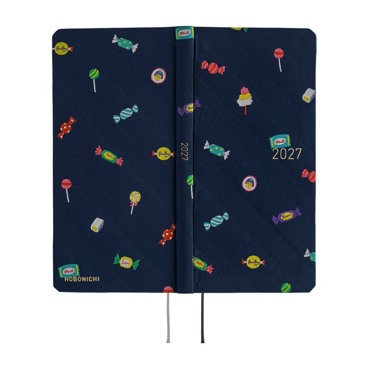 Hobonichi 2027 Light Hard Cover English Book - Bow & Tie: Candy Dream - Tall & Slim (Weeks - January Start) - Pen Boutique Ltd
