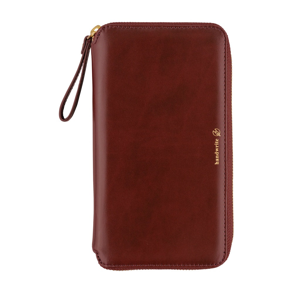 Hobonichi Cover - Single Color: Amarone - Tall & Slim - Zipper Closure WEEKS cover-Pen Boutique Ltd