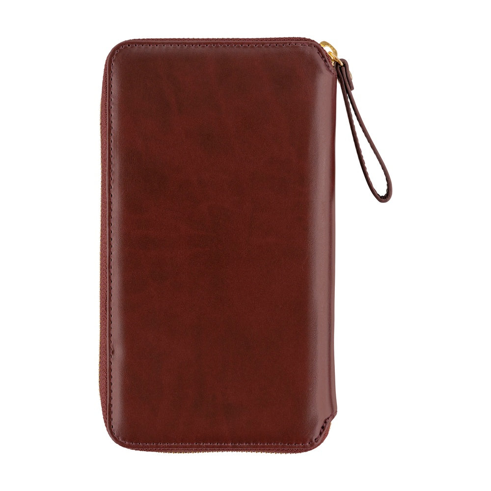 Hobonichi Cover - Single Color: Amarone - Tall & Slim - Zipper Closure WEEKS cover-Pen Boutique Ltd