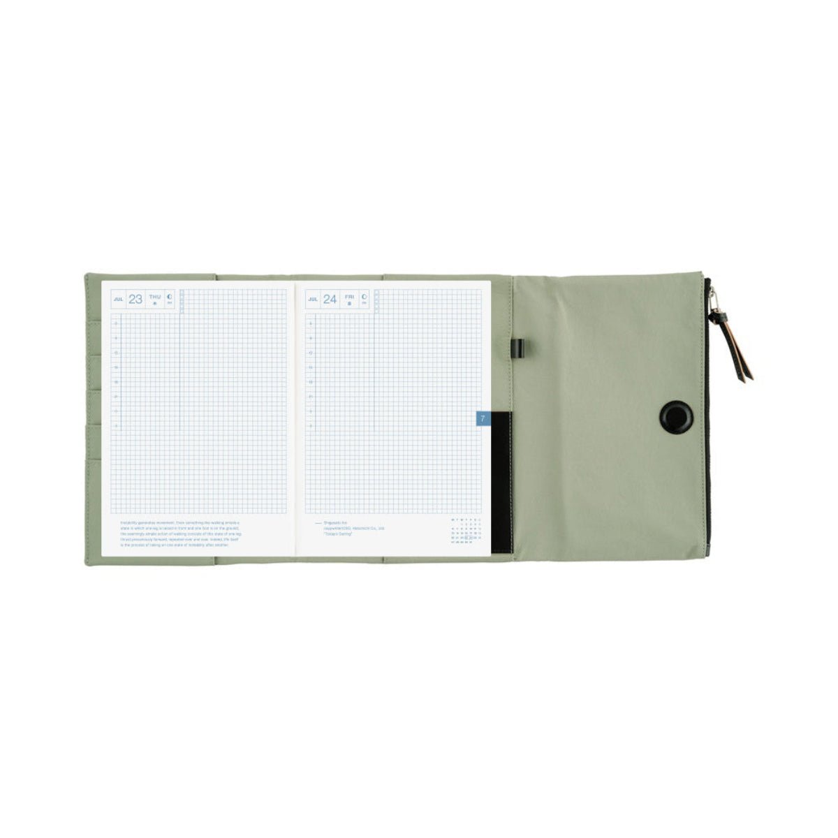 Hobonichi 2027 Cousin Cover - Tragen: Oakmoss - A5 - Pen Boutique Ltd