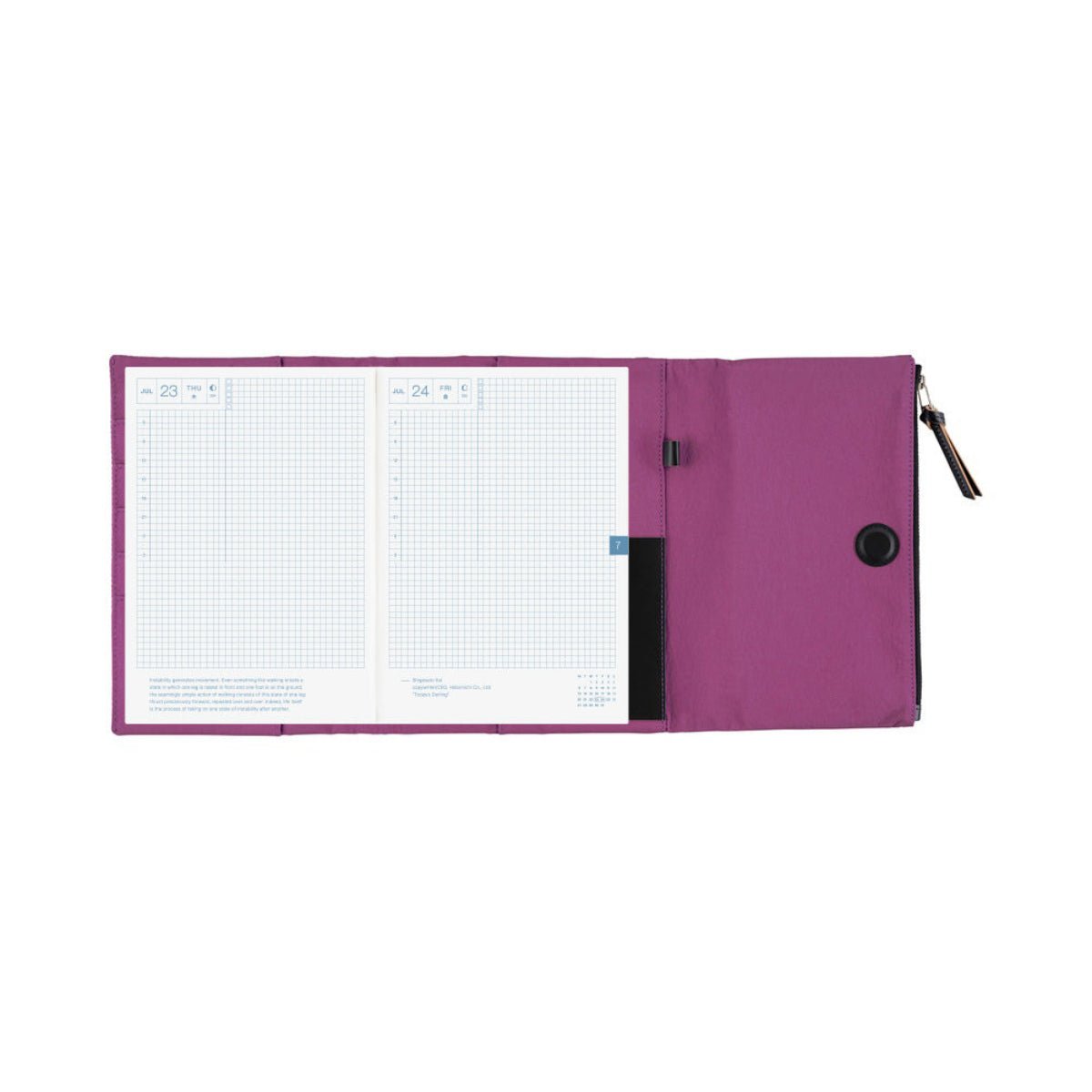 Hobonichi 2027 Cousin Cover - Tragen: Purple - A5 - Pen Boutique Ltd