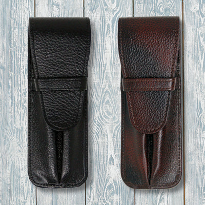 Yak Leather Two Pen Pouches