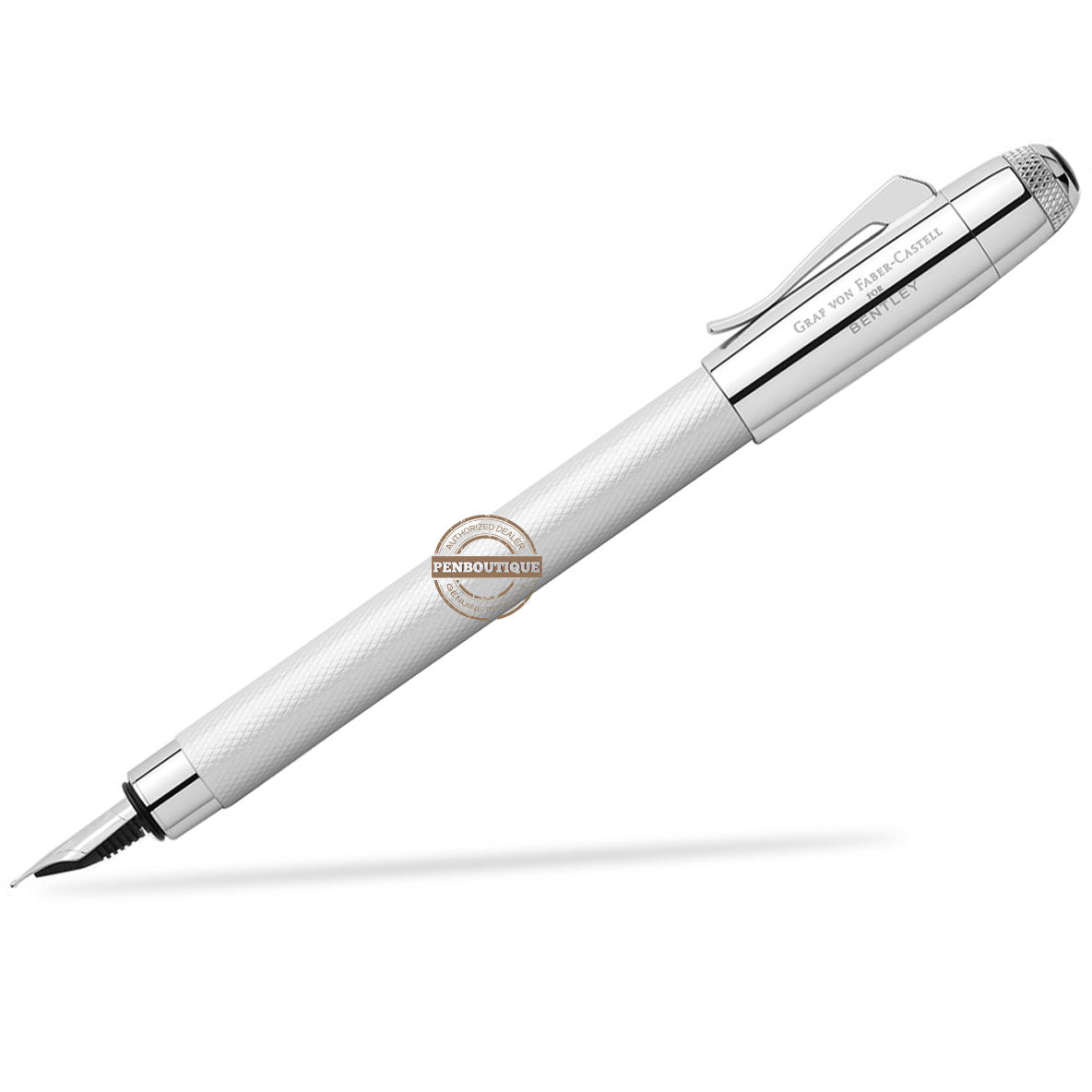Graf von Faber-Castell Bentley Fountain Pen - White Satin-Pen Boutique Ltd