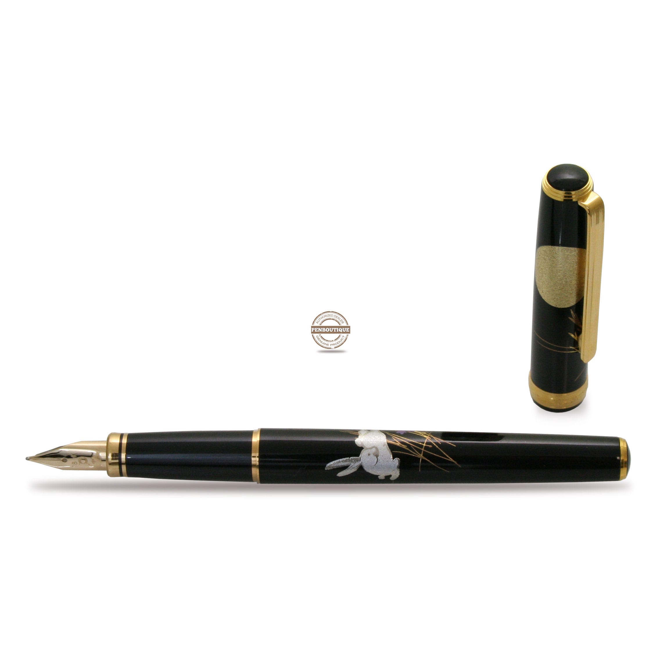 Platinum Classic Maki-E The Moon and A Rabbit Medium-Pen Boutique Ltd