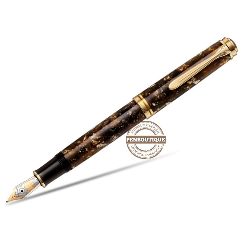 Pelikan Souveran M800 Renaissance Brown Fountain Pen-Pen Boutique Ltd