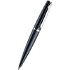 Otto Hutt Design 6 Ballpoint Pen - Platinum Trim - Shiny Black-Pen Boutique Ltd