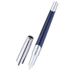 ST Dupont Defi Millennium Silver/Blue Navy Fountain Pen-Pen Boutique Ltd