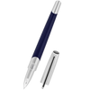 ST Dupont Defi Millennium Silver/Blue Navy Rollerball Pen-Pen Boutique Ltd