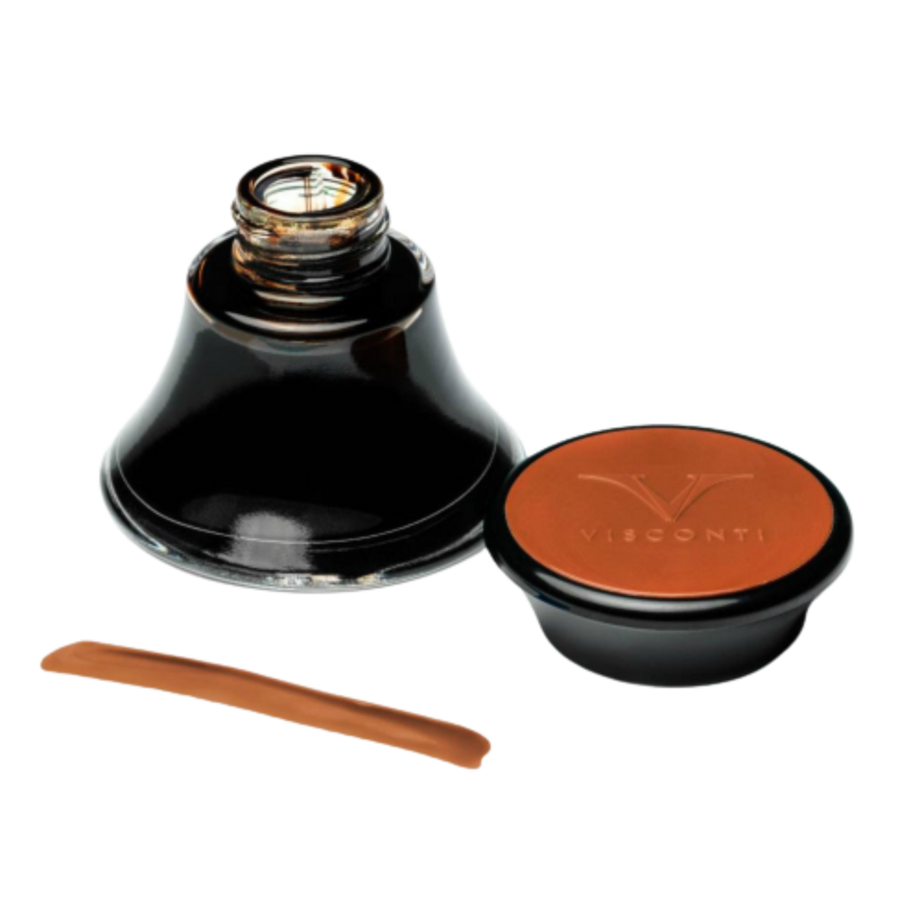 Visconti Ink Bottle - Sepia - 50ml-Pen Boutique Ltd