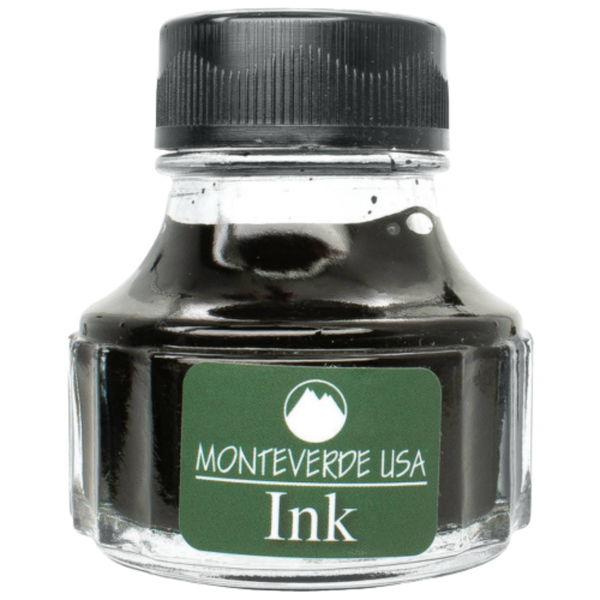 Monteverde Gemstone Ink Bottle - Onyx - 90ml-Pen Boutique Ltd