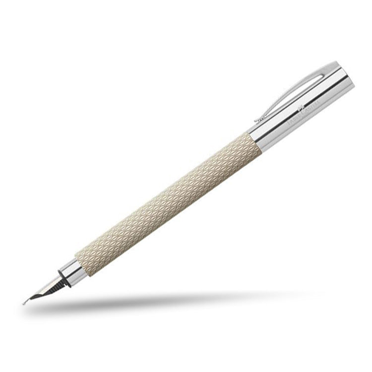 Faber-Castell Ambition Fountain Pen - OpArt White Sand - Medium-Pen Boutique Ltd