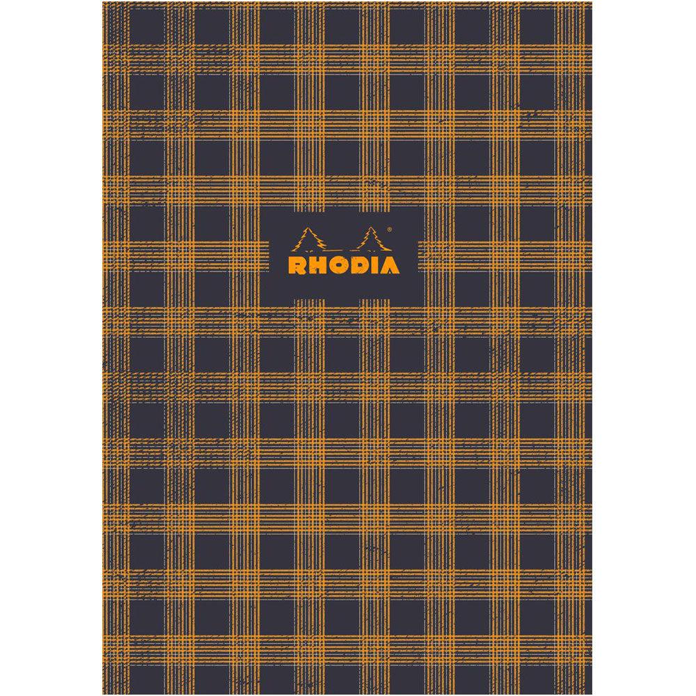 Rhodia Heritage Sewn Spine Notebook 9.75" x 7.5" - Tartan Graph