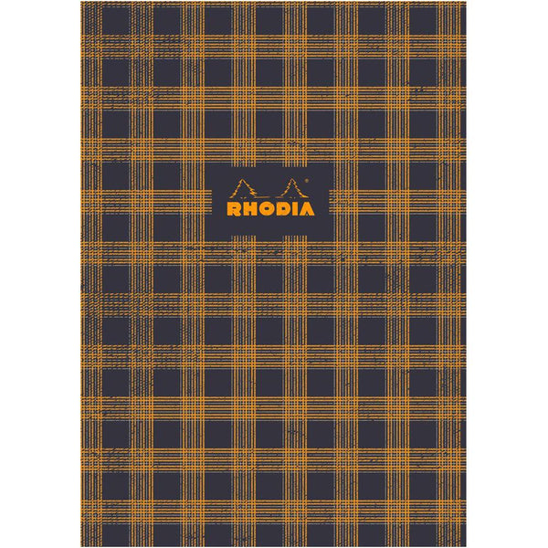 Rhodia Heritage Sewn Spine Notebook 9.75" x 7.5" - Tartan Graph