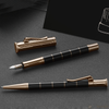 Graf von Faber-Castell Classic Anello Ballpoint Pen - Black with Rose Gold Trim-Pen Boutique Ltd