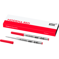 Montblanc Ballpoint Refill - Modena Red - Medium (2 Per Pack)-Pen Boutique Ltd