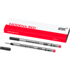 Montblanc Rollerball Pen Refill - Modena Red - Medium (2 Per Pack)-Pen Boutique Ltd